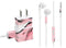 Pink Marble Ink Phone Charger Skin